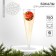 New Year's set of plastic glasses for champagne “Happy New Year”, Red, 150 ml