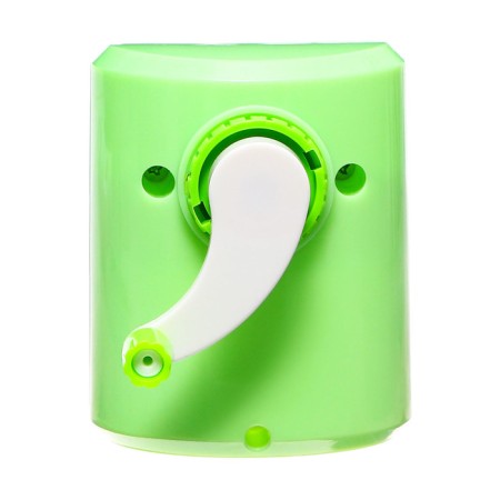 Mechanical sharpener with container, green cat-5