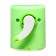 Mechanical sharpener with container, green cat