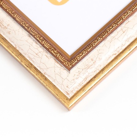Photo frame Plastic "Muse" 21x30 cm, beige craquelure-1