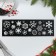 Stencil for baking "Snowflakes", 32 x 10 cm
