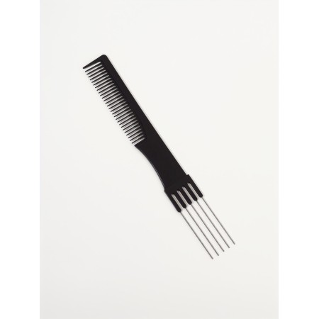 Comb with ponytails Metal 20*2.7 cm plastic black bag QF