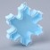 The basis for creativity and decoration "Snowflake", set of 3 pcs., Size 1 pc. - 8 × 9 × 2.5 cm