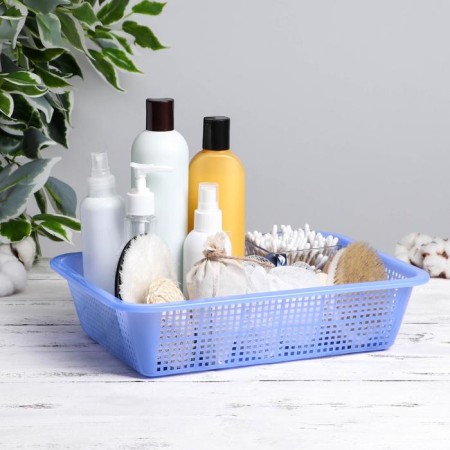 Storage basket, plastic, 32 × 24 × 7.5 cm, color mix-3