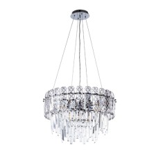Suspended chandelier Arte Lamp Nicoletta A1051SP-8CC, E14, 8x40 W, 52x52x33 cm, chrome