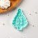 Silicone Mold “Christmas tree with gifts”, 8 × 5.8 × 0.8 cm, turquoise color