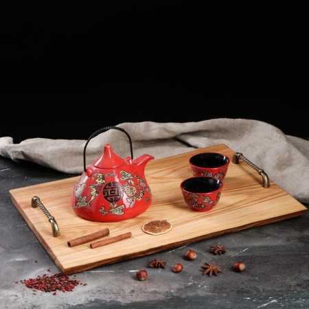 A wooden countertop from a slab, 50x30 cm, an array of elm-3