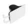 Holder for shower watering can Zein Z122, self -adhesive, adjustable, with hook, black