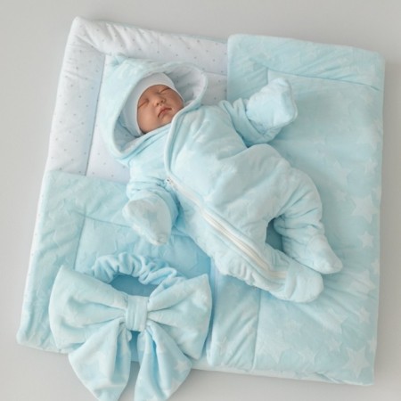 Set for discharge Winter Kinderlitto "Firebir Starks", 5 objects, height 56-62 cm, blue color-1