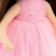 Sophie soft doll "In a pink dress with roses", 32 cm