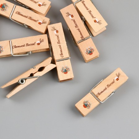 Decor for creativity Tree "clothespin - bright Easter!" set 10 pcs-5