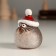Souvenir Ceramics "Chick in a red cap" 4.8x4.9x6.3 cm