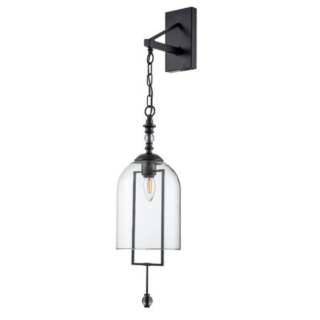 Bra Indigo, 11034/1w Black. 1x40W, e14, 270x180x800 mm, transparent color-1