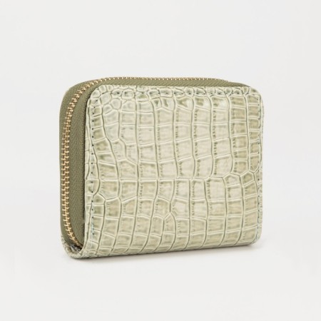 Women's wallet with lightning, the color is light green-1