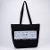 Bag Schoper cats on a zipper, without lining, black color