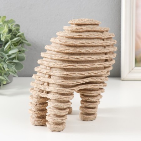 Polystone souvenir "Sandy Elephant" Sand 9x16.5x17.5 cm-2
