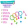 Set for creativity "Create bright bracelets" with numbers, brushes