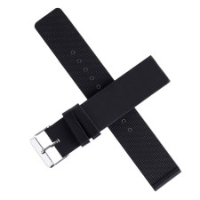 Solomon watch strap 18 mm, silicone, L-20 cm, black