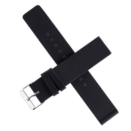 Solomon watch strap 18 mm, silicone, L-20 cm, black