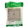 Schetode switch Sche BC10-006K, 2 keys, with backlight, cream color
