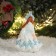 Christmas decoration "Snow Maiden with braids" 17.50 cm