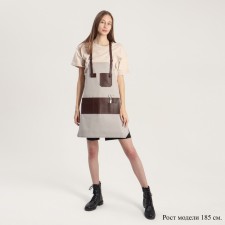 Apron for the master, the color of gray/brown