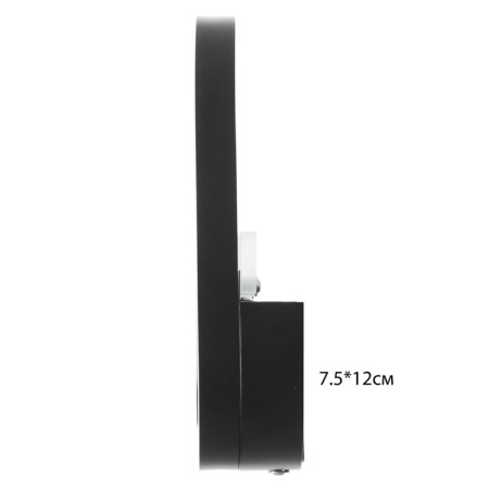 Bra "Hollando" LED 16W 6000K Black 12x5x22 cm-4