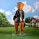 Garden figure "Surita with a hat" 41x32x75cm