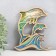 Panel Interior tree "Dolphins. Sea coast" 18x16.5 cm