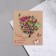 Mini-postcard "Let it be bright every day..." Dec. element, wood, butterflies, 9.5x8 cm