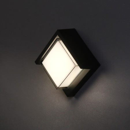 Facade lamp “City”, FSD-036, 10 W, 4000K, square, IP65, 220 V, plastic, black-2