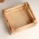 Kashpo wooden double -rideous, firing 25x22x9 cm natural