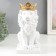 Souvenir Polystone SPRAGE "White Leo in the Golden Crown" 24.5x14x11.5 cm