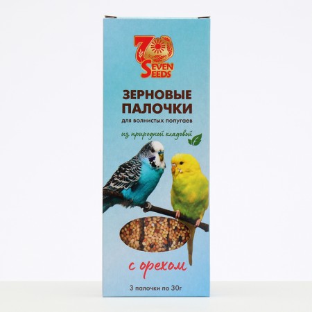 Seven Seeds sticks for parrots, nuts, 3 pcs, 90 g-1