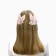 Hair clip, bow 7.5 cm, 2 pcs. Princesses