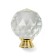 Handle button Cappio "Diamond", glass, d = 40 mm