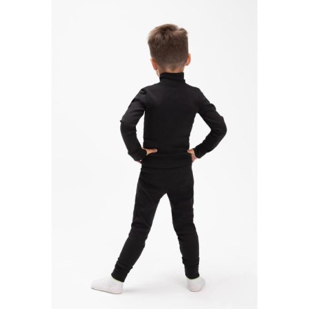 A set for the boy thermo (turtleneck, pants), black color, height 116 cm (32)-4
