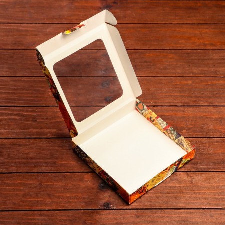 Self -assembly box "New Year's Post", 16 x 16 x 3 cm-9