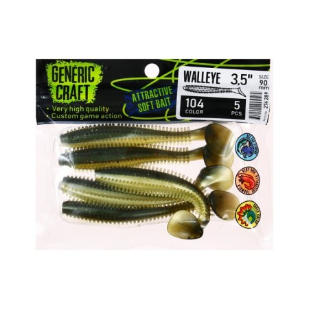 Generic Craft Walleye Bait, color 104, 9 cm, 5 pcs.-1