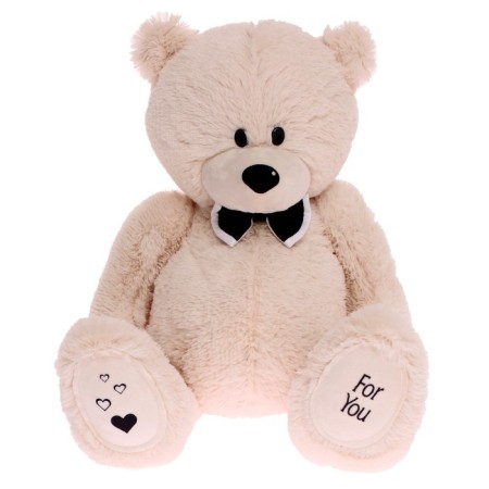 Soft toy "Grandfather Bear", beige color, 80 cm
