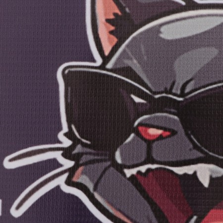 Bag - Frame -45 x 25 x 30 cm purple - purple with a cat-10