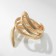 Ring Metal "Trend" is twisted, the color is gold, dimensionless