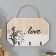 Decorative wood hooks "Love. Flowering" 20x14 cm