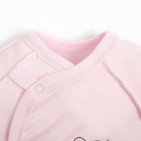 A set for a girl (3 subjects), pink/bear, height 62 cm-1
