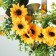 Wreath on the door interior "sunflowers" d = 40 cm