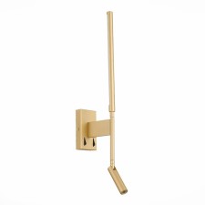 Wall lamp ST LUCE. SL1580.201.02. Ralio. 2x6+3 watts, LED, 3200K, 702 LM, 7x60 cm, matte gold color