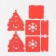 Domik casket "Dragon's muzzle" red 12x10x14 cm (set of 7 parts)