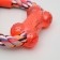 Toy training cable "eight with a bone", up to 25 cm to 135 g, mix of flowers