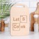 Defense and serving board with an engraving "Lets Cook" 29.25x18.75x0.55 cm, plywood