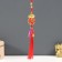 Plastic suspension, textile "Red Cash bag with peanuts" 2.5x3.5x32 cm